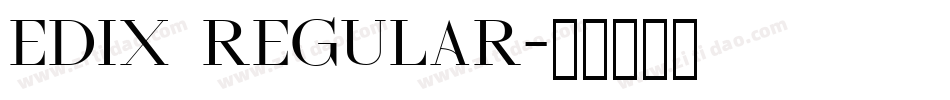 EDIX Regular字体转换